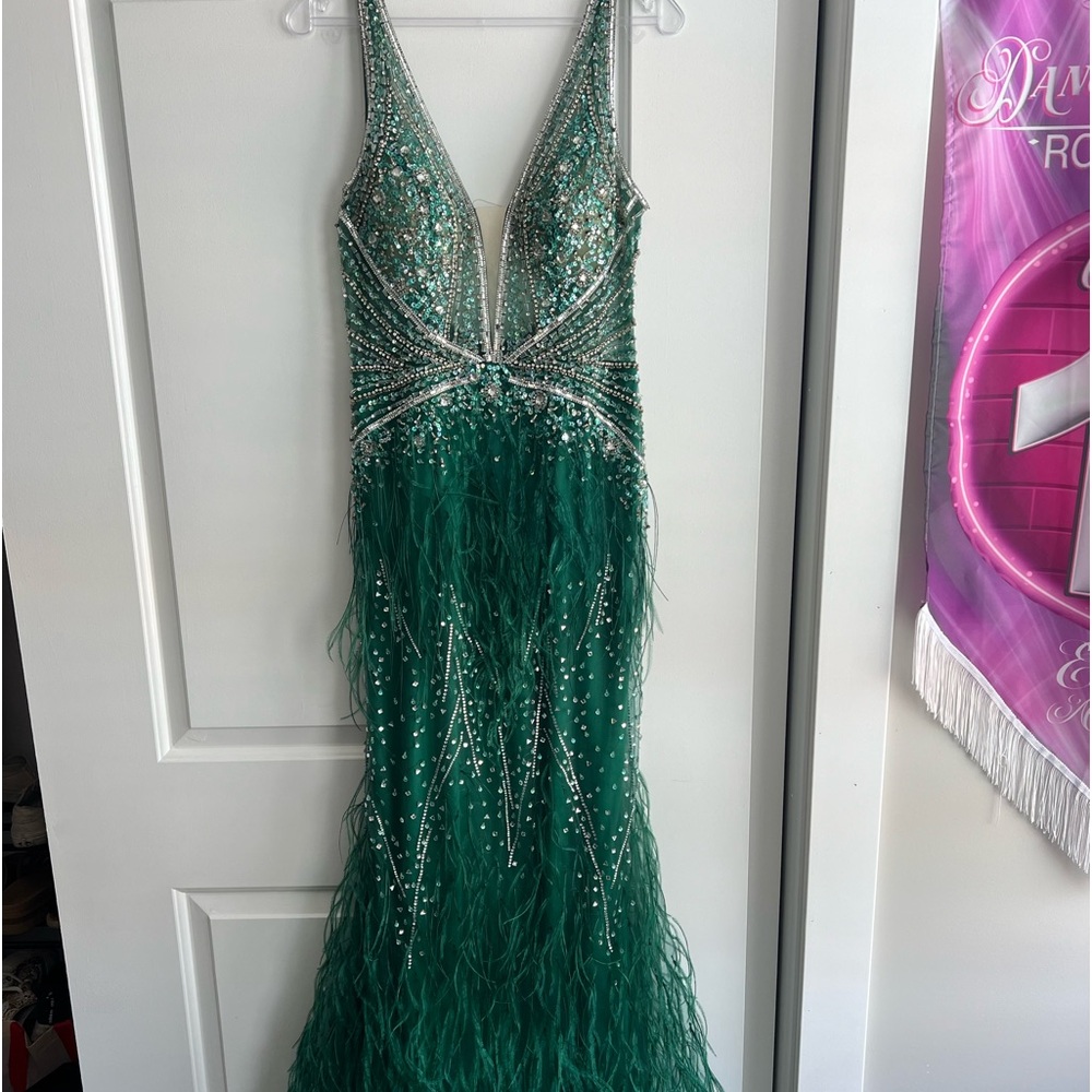 Jovani gown-Emerald Green